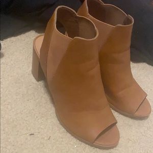 Call It Spring Open Toe Bootie Shaped Heels